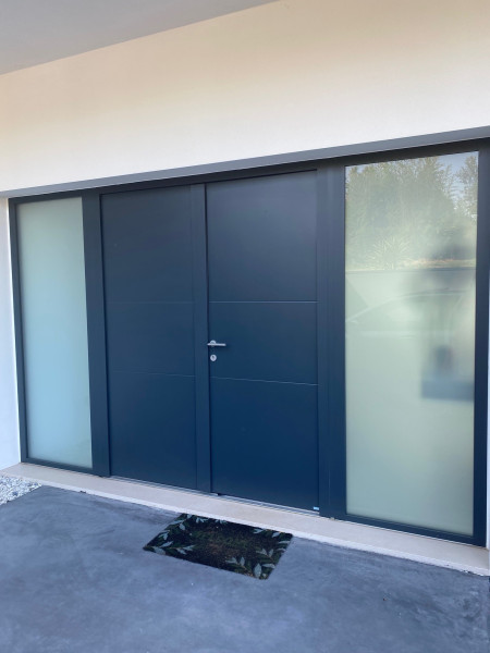 double porte sur mesure aluminium à Gonesse